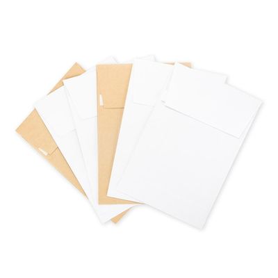 120gm Kraft Paper Pocket Style Gusset Envelope para conveniência de embalagem expressa
