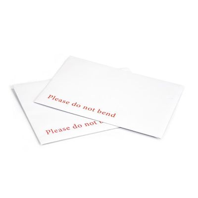 Embalagem protetora Envelope de bolso personalizado com papel Kraft Ace e parte traseira de cartão cinza