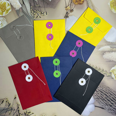 Impressão do logotipo de envelope em papel colorido de 180 gm para documentos de escritório