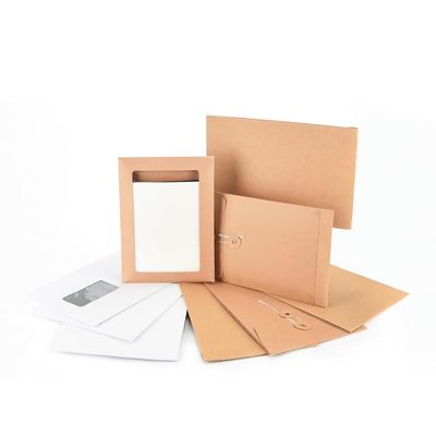 120gm Kraft Paper Pocket Style Gusset Envelope para conveniência de embalagem expressa