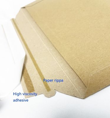 Embalagem de entrega conveniente e durável Cartão rígido de livros Kraft reciclado expansível
