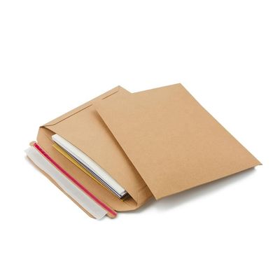 Embalagem de entrega conveniente e durável Cartão rígido de livros Kraft reciclado expansível