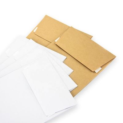 Embalagem expressa Papel kraft V fundo de colagem de colagem reciclada envelopes de envio personalizados