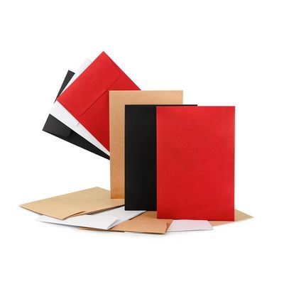 Envelope em estilo bolso Kraft castanho de tamanho personalizado sem guarnição para documentos importantes