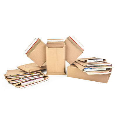 Embalagem de entrega Rígido Flat corrugado Livro Mailers Envelope para logística personalizada