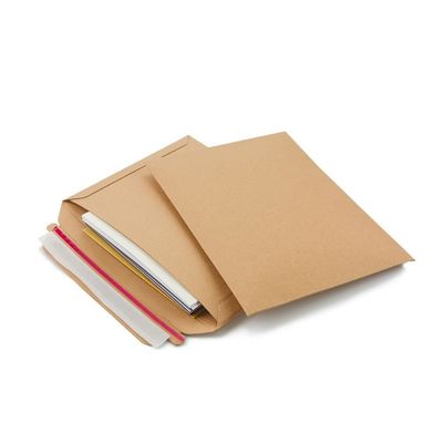 Aceita-se a impressão de cartão Kraft castanho Rigid Mailer para embalagens personalizadas de marca