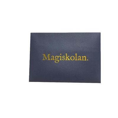 Envelope de presente Folha de papel Estampão Logotipo Impressão A4 Convite Envelope de papel azul perolado